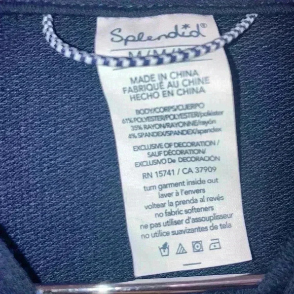 SPLENDID METALLIC STRIPED DOLMAN SLEEVE HOODED JACKET NEW - Picture 8 of 8